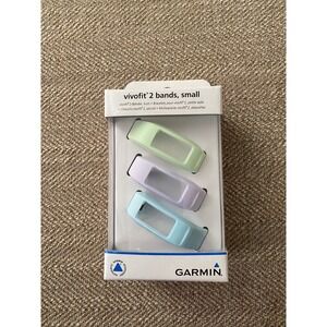 NEW Garmin Vivofit 2 Replacement Bands 3 Pack Size Small Lavender Green Blue New